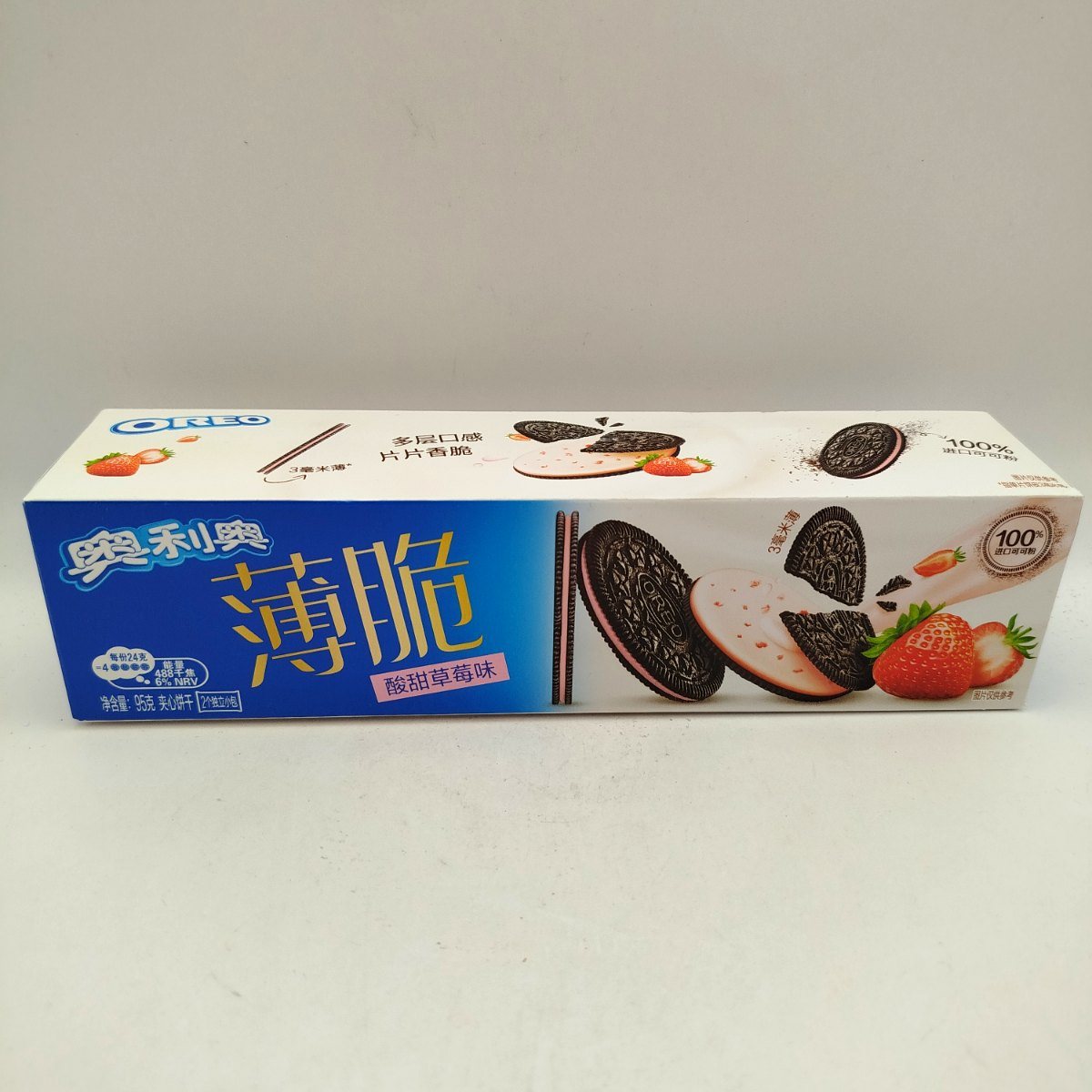 Oreo Biscuit Thin Strawberry 95g