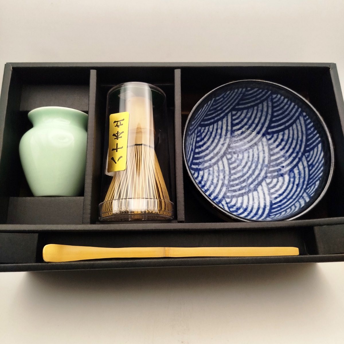 Ensemble à matcha Vague japonaise Ø13 cm | H7 cm